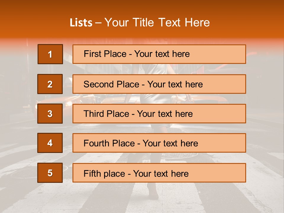 City Road Fashion PowerPoint Template