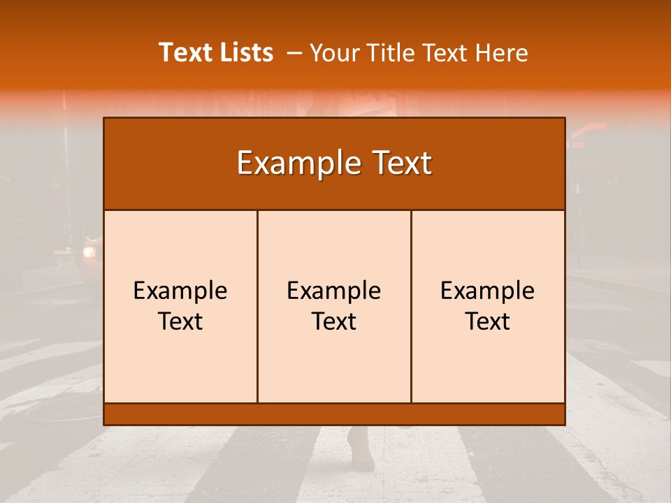 City Road Fashion PowerPoint Template