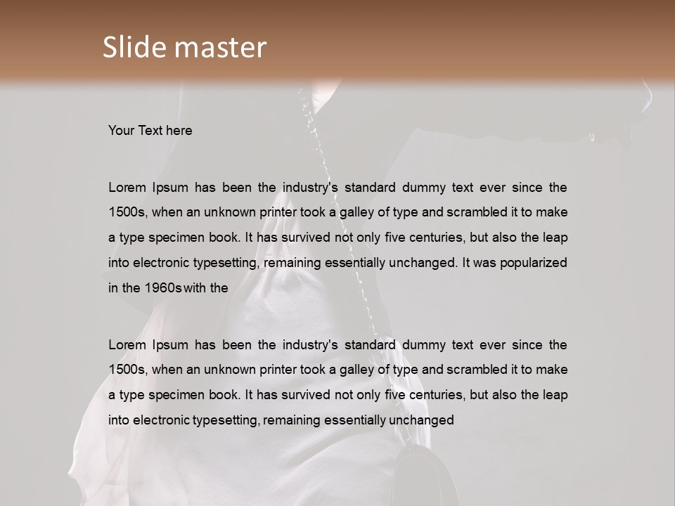 Bag Desire Attractive PowerPoint Template