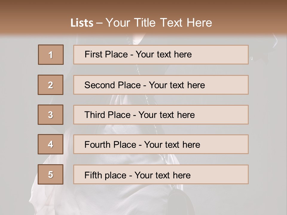 Bag Desire Attractive PowerPoint Template
