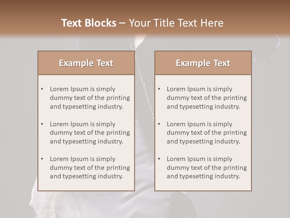 Bag Desire Attractive PowerPoint Template