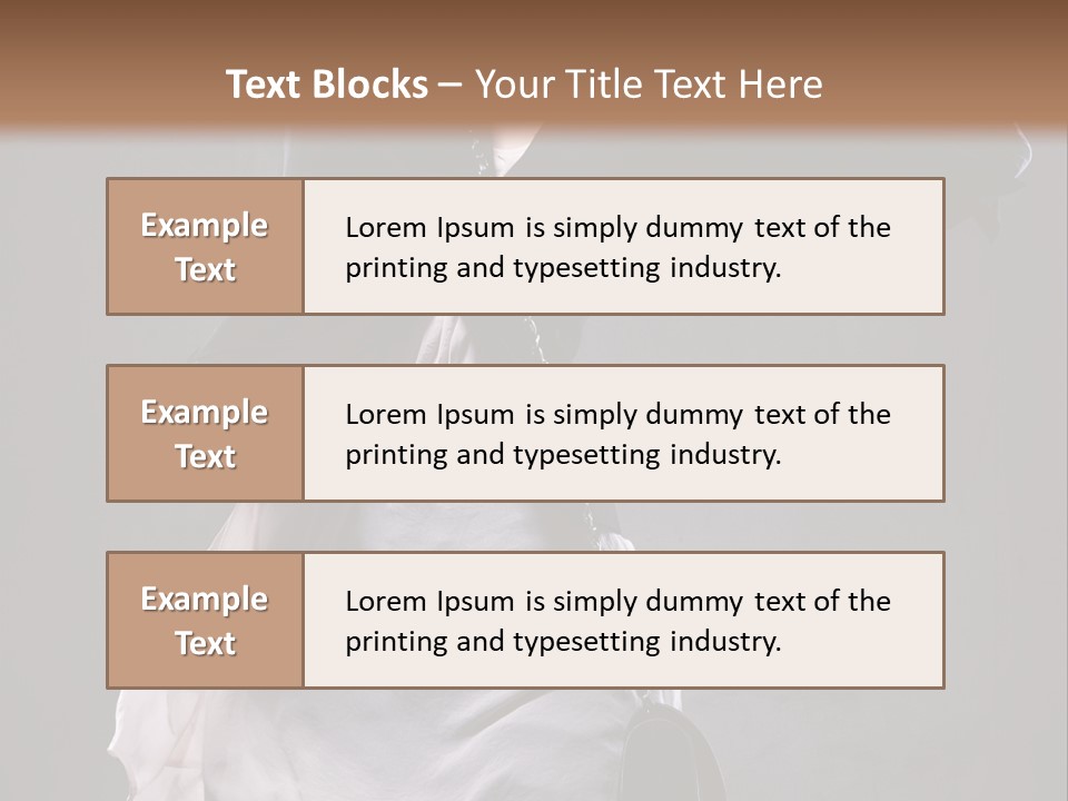 Bag Desire Attractive PowerPoint Template