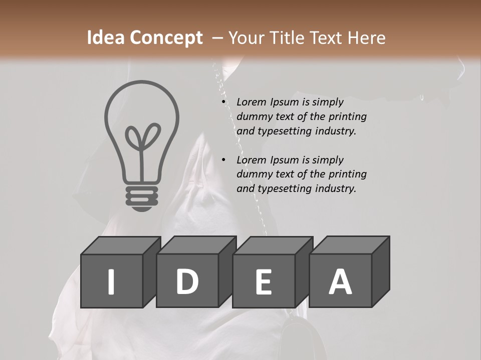 Bag Desire Attractive PowerPoint Template