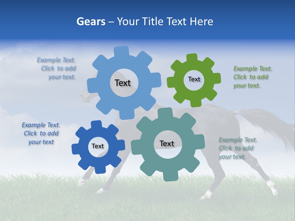 Energy Threedimensional Leaf PowerPoint Template