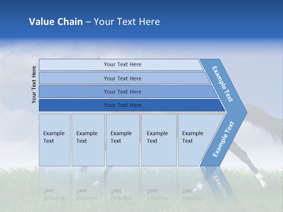 Energy Threedimensional Leaf PowerPoint Template