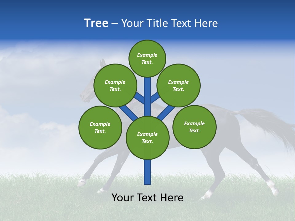 Energy Threedimensional Leaf PowerPoint Template