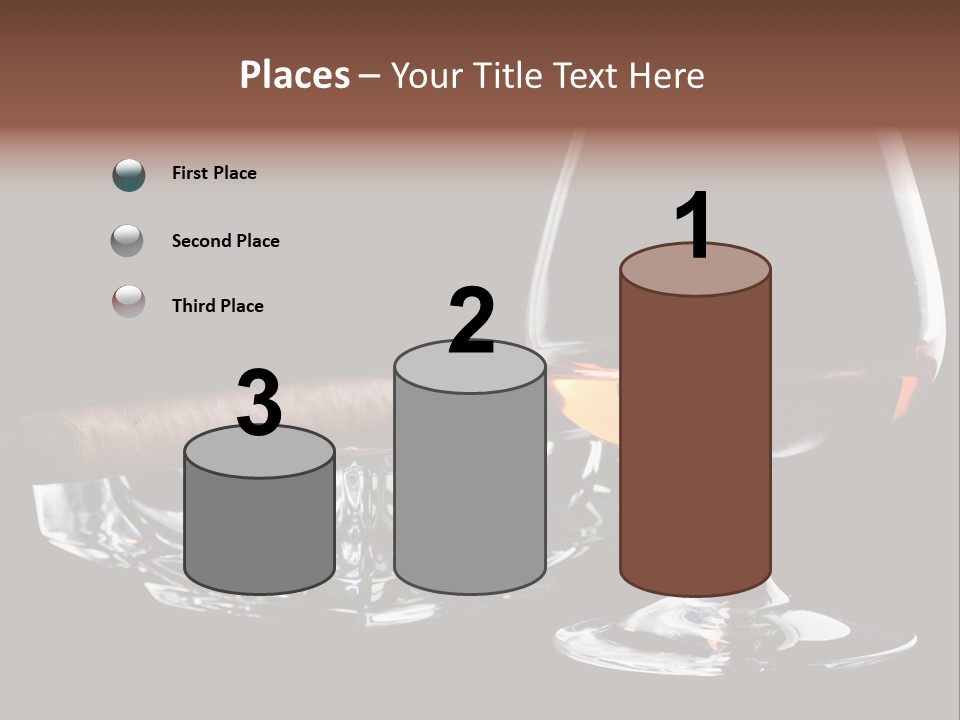 Isolated Cognac Wealth PowerPoint Template