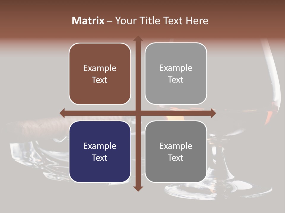 Isolated Cognac Wealth PowerPoint Template
