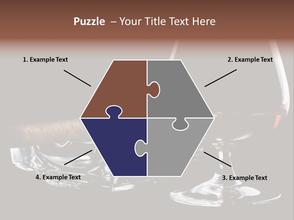 Isolated Cognac Wealth PowerPoint Template