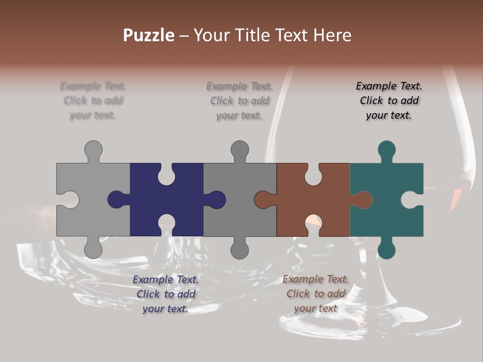 Isolated Cognac Wealth PowerPoint Template