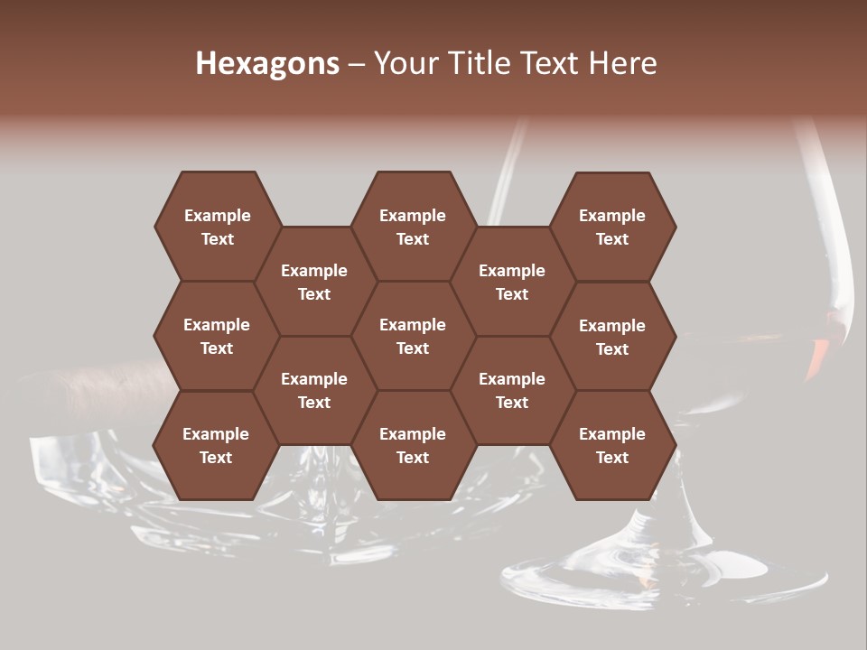 Isolated Cognac Wealth PowerPoint Template