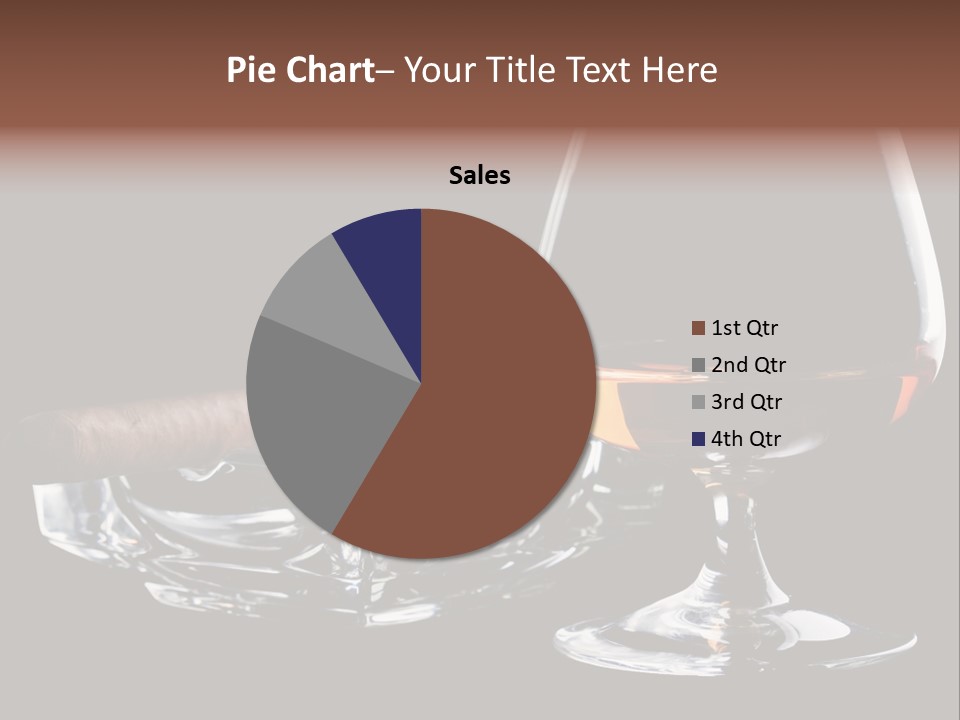 Isolated Cognac Wealth PowerPoint Template