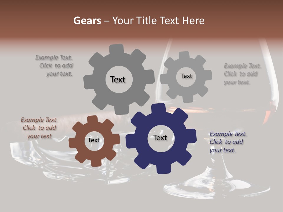 Isolated Cognac Wealth PowerPoint Template