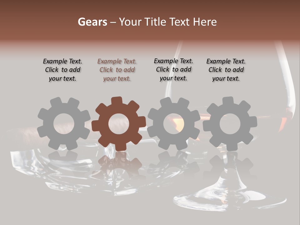 Isolated Cognac Wealth PowerPoint Template