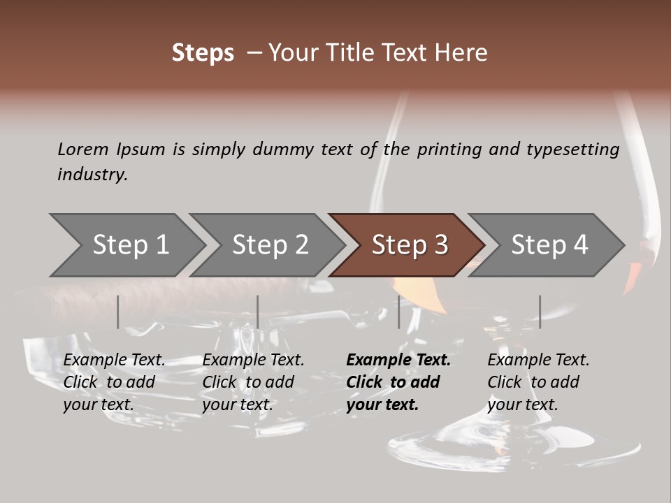 Isolated Cognac Wealth PowerPoint Template