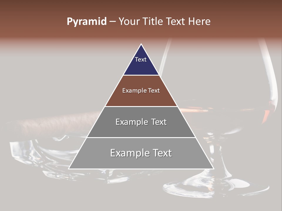 Isolated Cognac Wealth PowerPoint Template