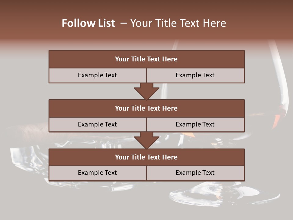Isolated Cognac Wealth PowerPoint Template