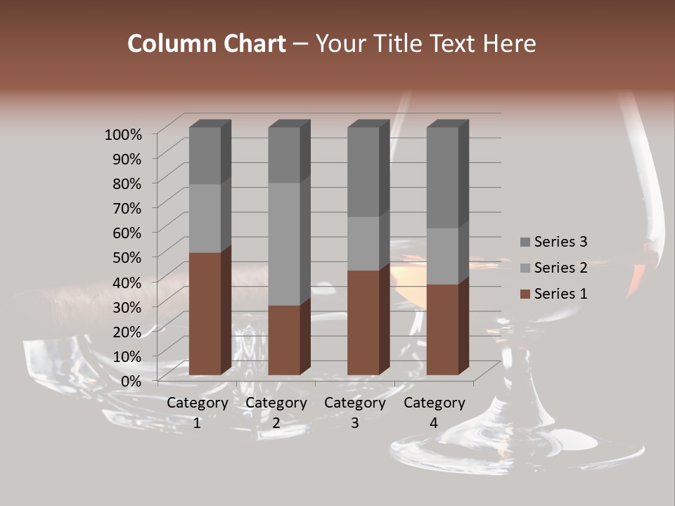 Isolated Cognac Wealth PowerPoint Template
