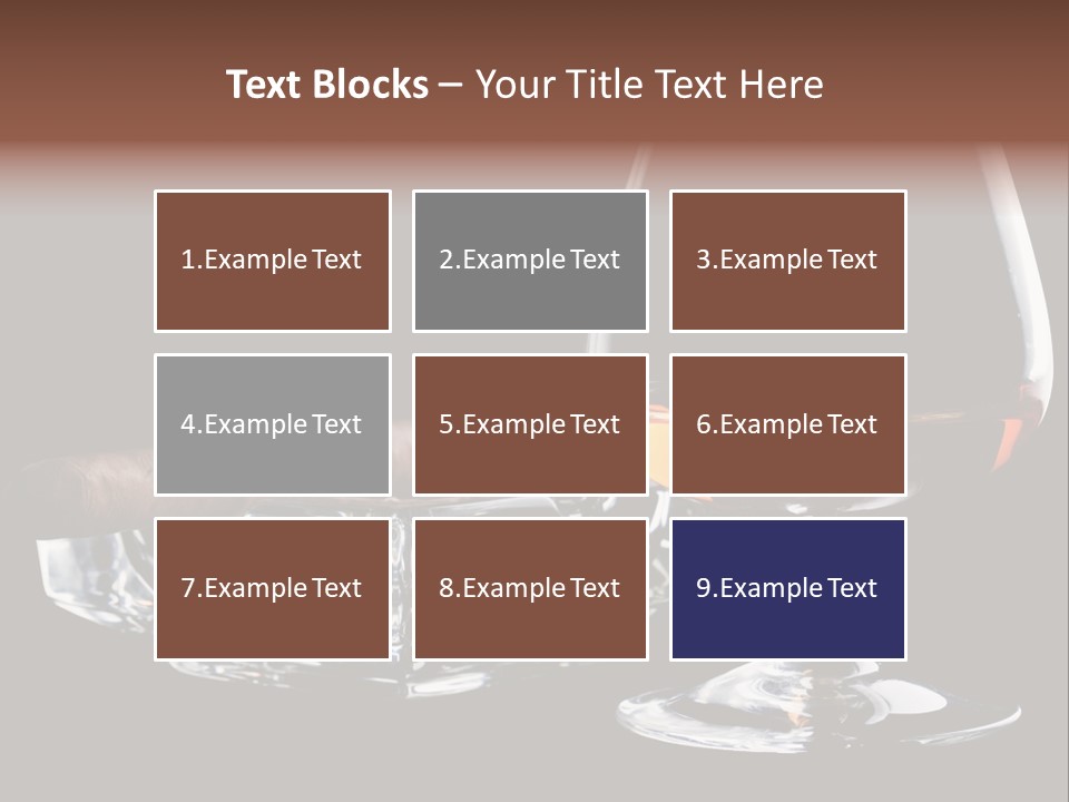 Isolated Cognac Wealth PowerPoint Template