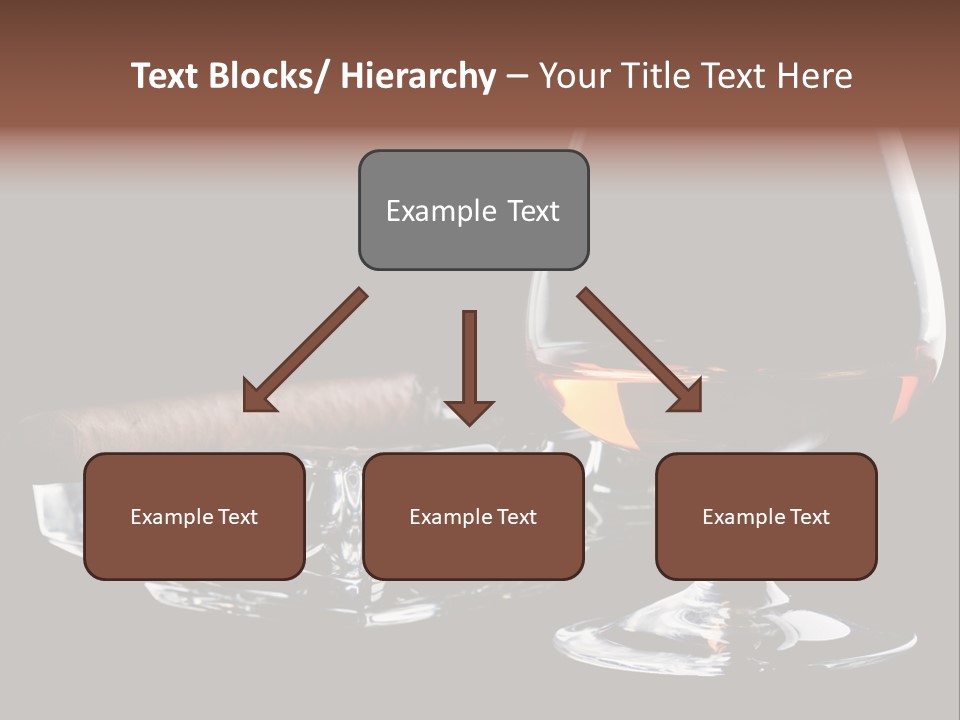 Isolated Cognac Wealth PowerPoint Template