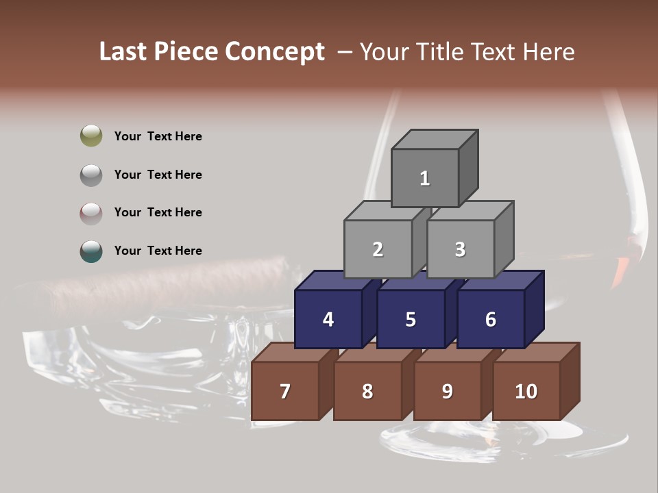 Isolated Cognac Wealth PowerPoint Template