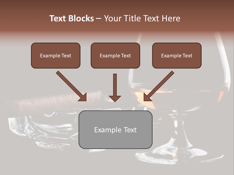 Isolated Cognac Wealth PowerPoint Template