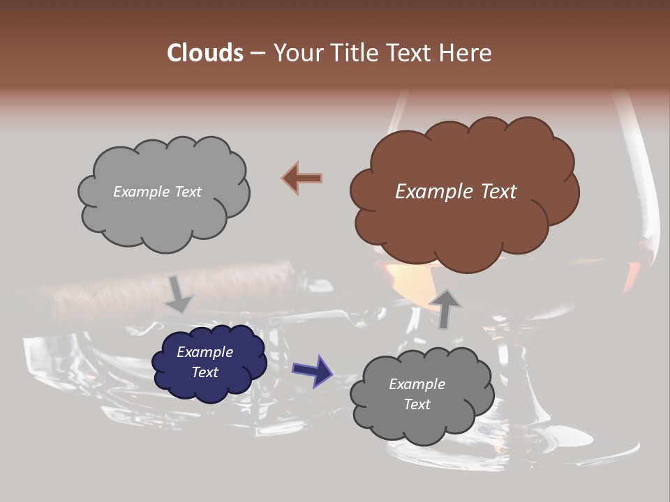 Isolated Cognac Wealth PowerPoint Template