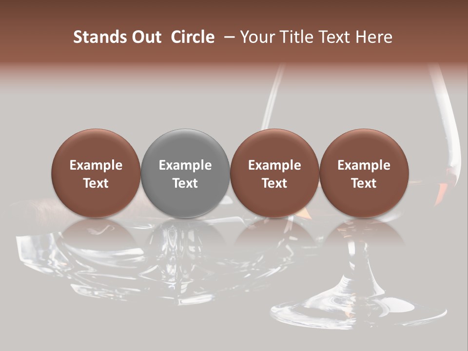 Isolated Cognac Wealth PowerPoint Template