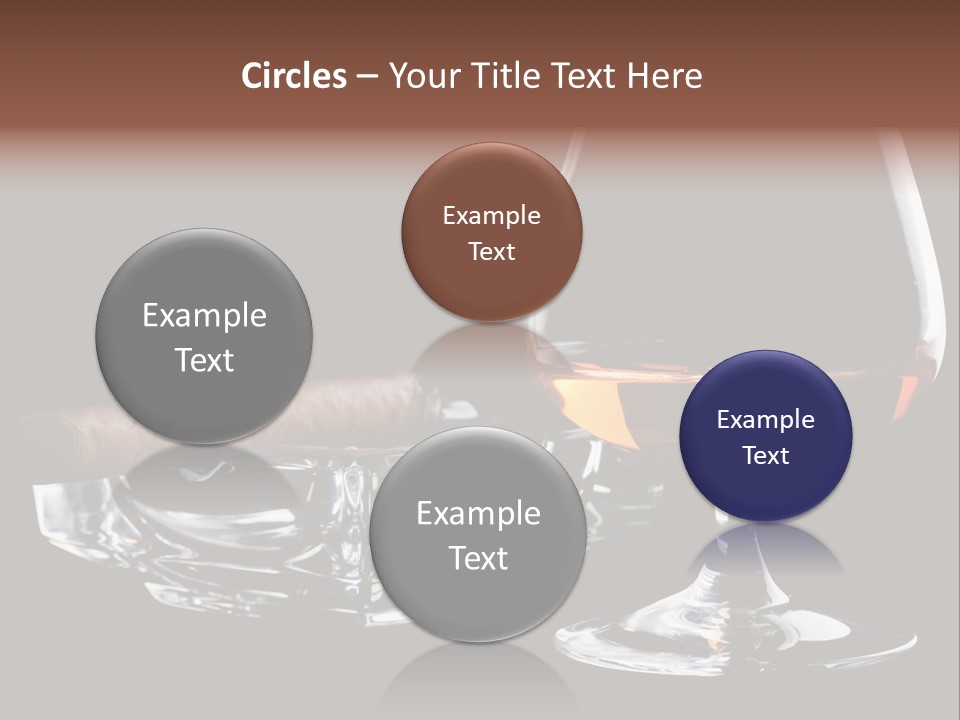 Isolated Cognac Wealth PowerPoint Template