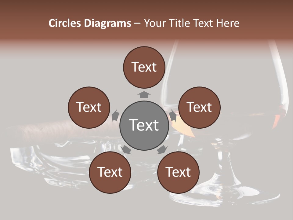 Isolated Cognac Wealth PowerPoint Template