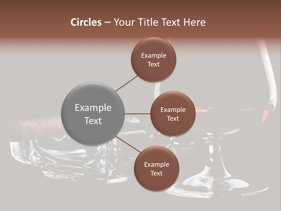 Isolated Cognac Wealth PowerPoint Template