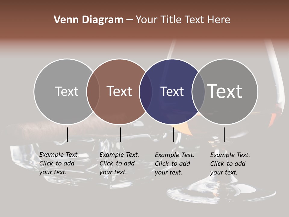 Isolated Cognac Wealth PowerPoint Template