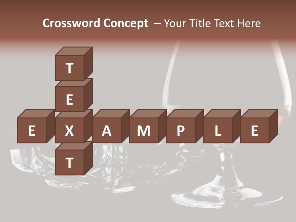 Isolated Cognac Wealth PowerPoint Template