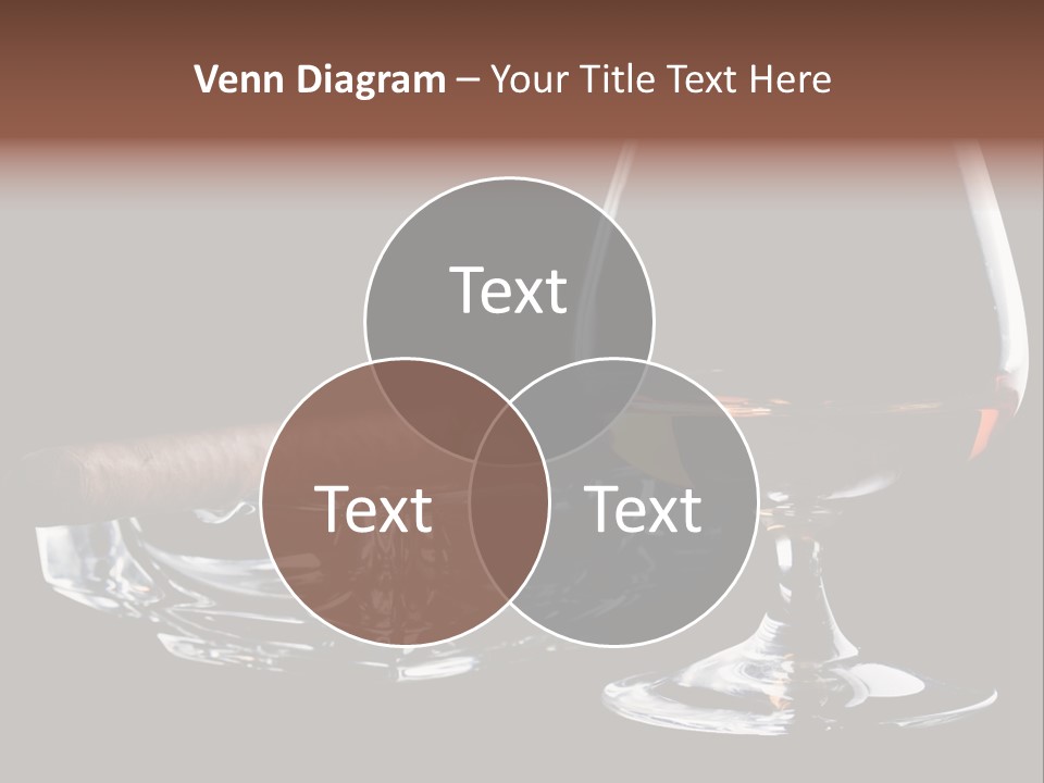 Isolated Cognac Wealth PowerPoint Template