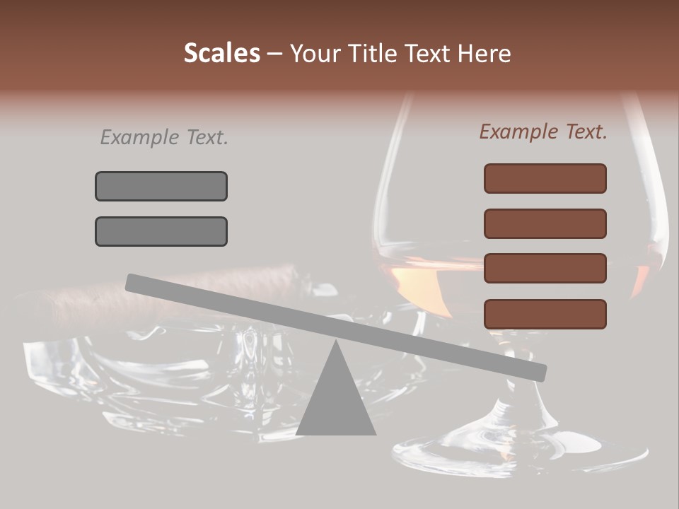 Isolated Cognac Wealth PowerPoint Template