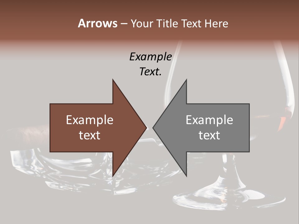 Isolated Cognac Wealth PowerPoint Template