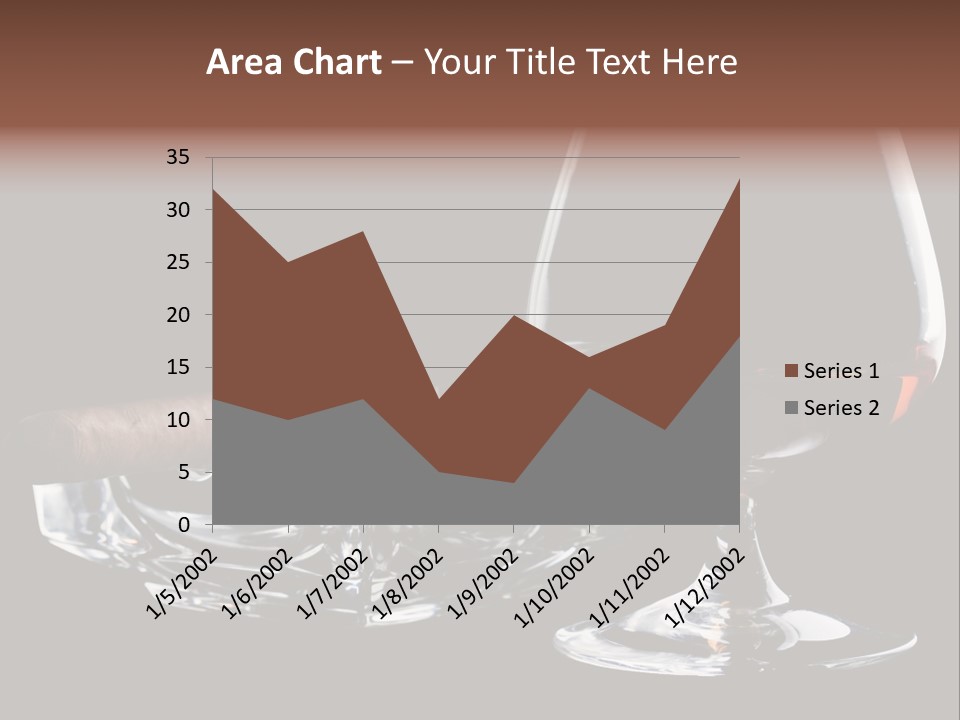 Isolated Cognac Wealth PowerPoint Template