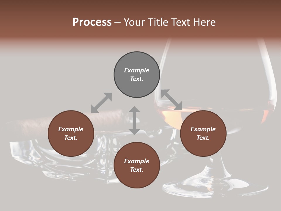 Isolated Cognac Wealth PowerPoint Template