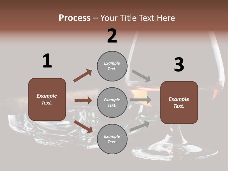 Isolated Cognac Wealth PowerPoint Template