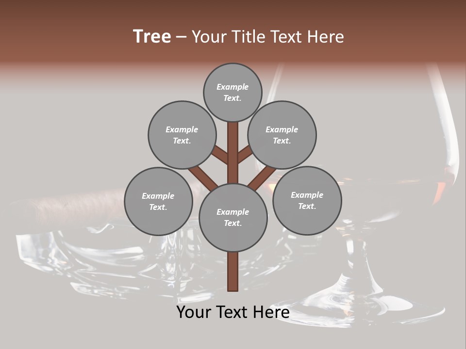 Isolated Cognac Wealth PowerPoint Template