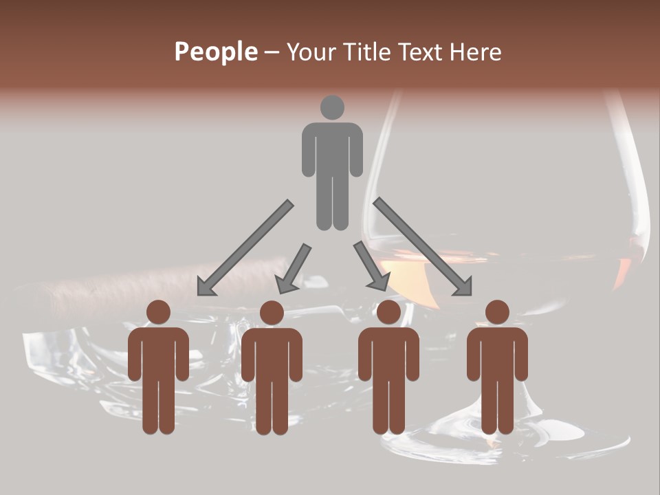 Isolated Cognac Wealth PowerPoint Template