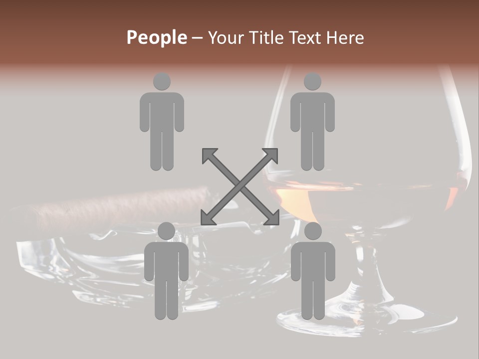 Isolated Cognac Wealth PowerPoint Template