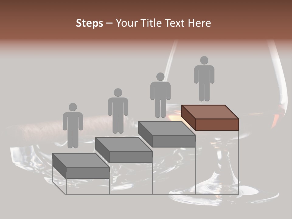 Isolated Cognac Wealth PowerPoint Template