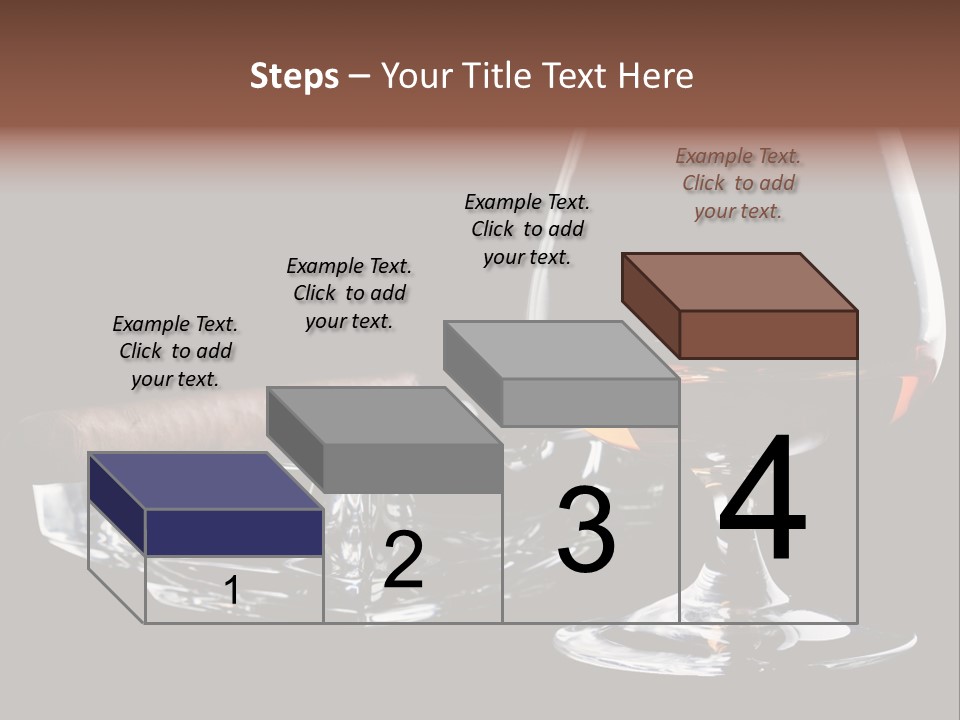 Isolated Cognac Wealth PowerPoint Template