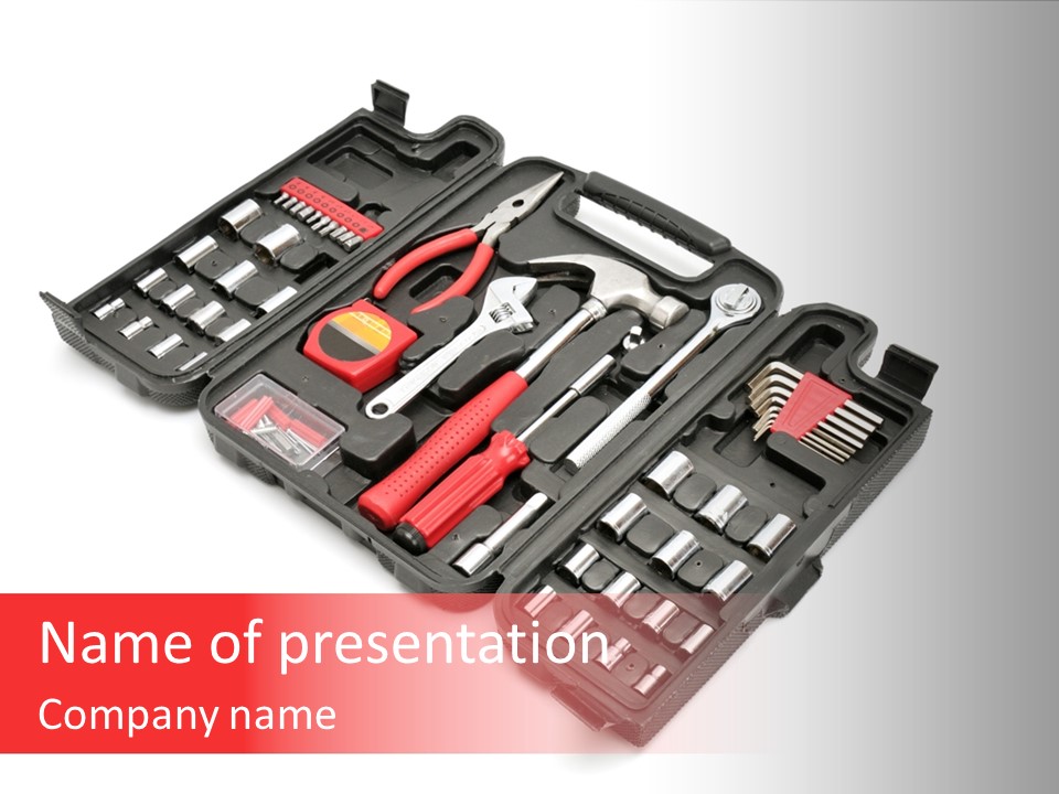 Screw Construction Mechanic PowerPoint Template