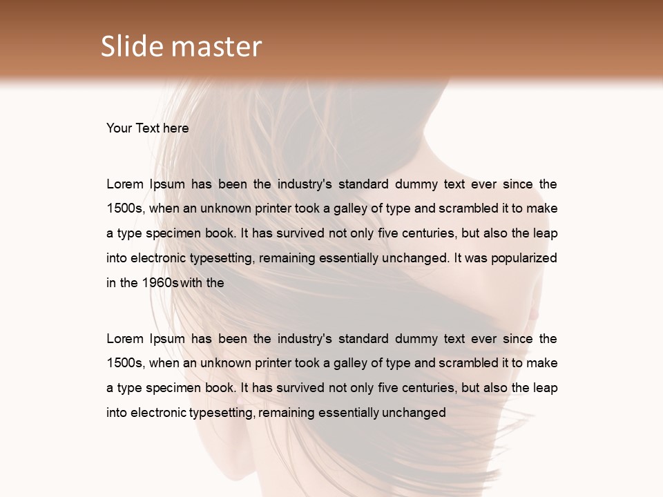 Attractive Caucasian Wind PowerPoint Template