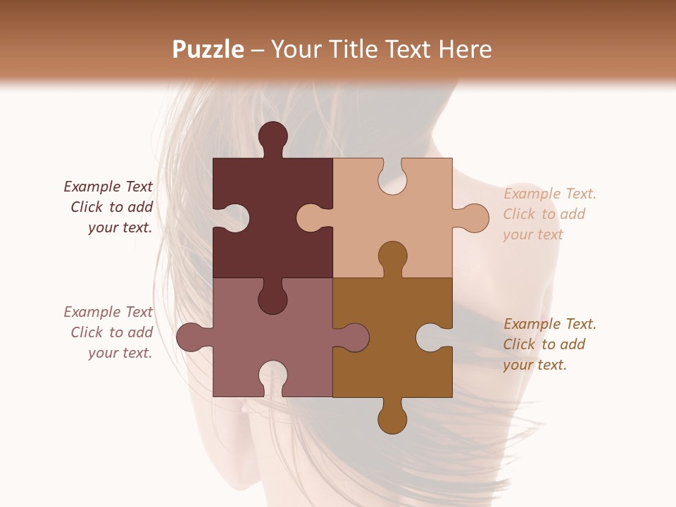 Attractive Caucasian Wind PowerPoint Template