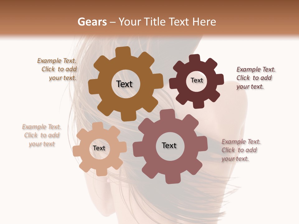 Attractive Caucasian Wind PowerPoint Template