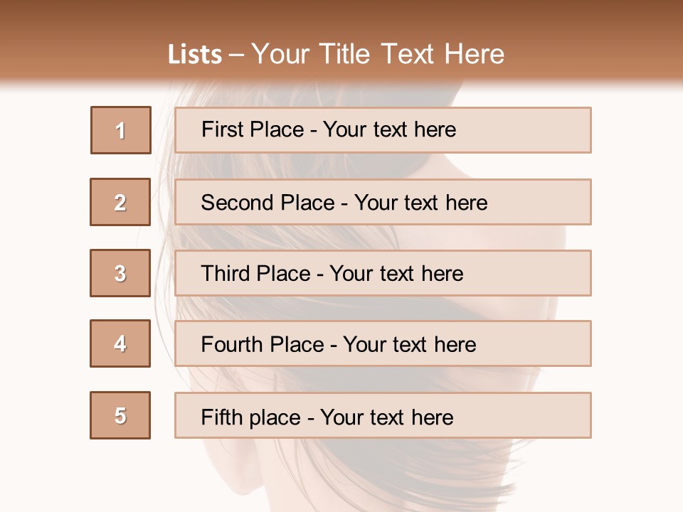 Attractive Caucasian Wind PowerPoint Template