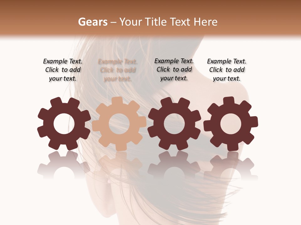 Attractive Caucasian Wind PowerPoint Template